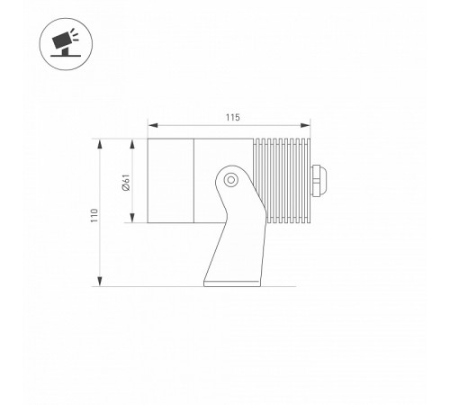 Прожектор Arlight ALT-RAY-R61-12W Warm3000 (DG, 6 deg, 230V) (Arlight, IP67 Металл, 3 года) 035892 Прожектор Arlight ALT-RAY-R61-12W Warm3000 (DG, 6 deg, 230V) (Arlight, IP67 Металл, 3 года) 035892