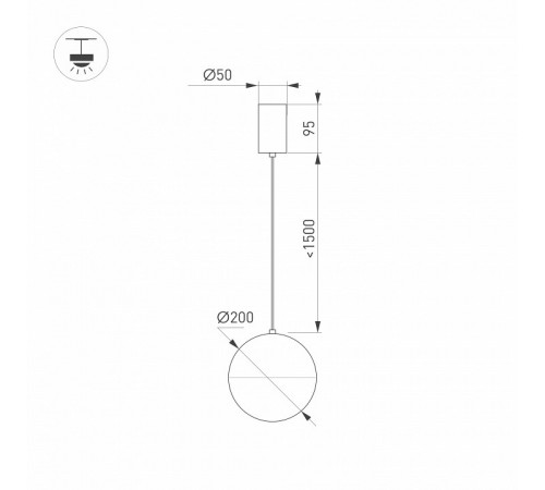 Подвесной светильник Arlight SP-Emisfero-R200-16W Warm3000 035992