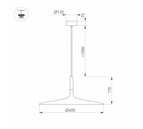 Подвесной светильник Arlight SP-Fiore-R400-13W Day4000 036002
