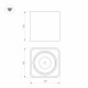 Накладной светильник Arlight SP-Cubus-S100x100-8W Warm3000 036052