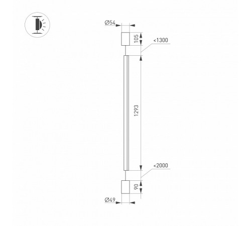 Подвесной светильник Arlight SP-Taboo-Floor-S1300-14W Warm3000 036116