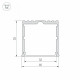 Алюминиевый профиль Arlight ARH-Power-W35-3000 Anod 036136