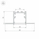 Профиль Arlight SL-LINIA32-FANTOM-3000 ANOD 036225