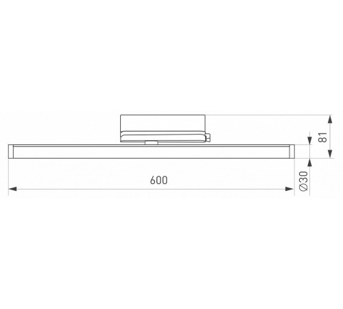 Трековый трехфазный светильник Arlight LGD-TUBE-TURN-4TR-L600-20W Day4000 (BK, 180 deg, 230V) 036297(1)