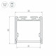 Алюминиевый профиль Arlight с экраном SL-LINE-3535-2500 WHITE+OPAL 036302