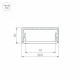Алюминиевый профиль с экраном Arlight ARH-Wide-H10-2000 Anod+Opal 036768