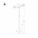 Трековый магнитный светильник Arlight MAG-ORIENT-STICK-HANG-R20-3W Warm3000 (BK, 180 deg, 48V) 037038(1)