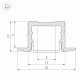 Алюминиевый профиль Arlight SL-SLIM-H13M-F25-2000 BLACK 037114