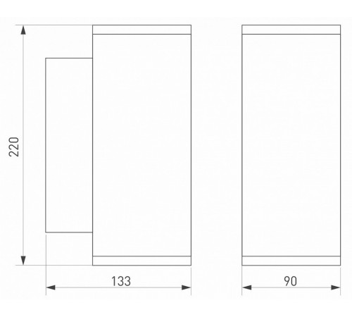 Уличный настенный светильник Arlight LGD-Forma-Wall-Twin-R90-2x12W Day4000 037251