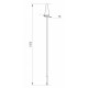 Уличный светильник Arlight LGD-CONO-BOLL-H1500-7W Warm3000 (DG, 36 deg, 230V) 037521