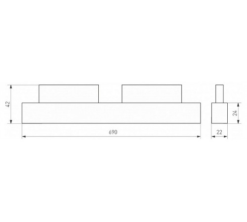 Трековый светильник Arlight Mag-Orient-Flat-L690-24W Warm3000 037914