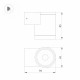 Уличный настенный светильник Arlight LGD-RAY-WALL-R65-9W Warm3000 (GR, 23 deg, 230V) 038153