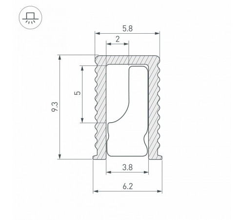 Алюминиевый профиль Arlight SL-MINI-6-H9-2000 ANOD OLIVE GREY 038203 Алюминиевый профиль Arlight SL-MINI-6-H9-2000 ANOD OLIVE GREY 038203