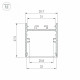 Алюминиевый профиль Arlight SL-LINE-3638-LW-2000 ANOD BLACK 038445