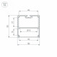 Алюминиевый профиль Arlight SL-LINE-5050-LW-2000 ANOD BLACK 038451