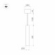 Подвесной светильник Arlight SP-PIPE-HANG-L300-R30-9W Day4000 (BK, 24 deg, 230V) 038607