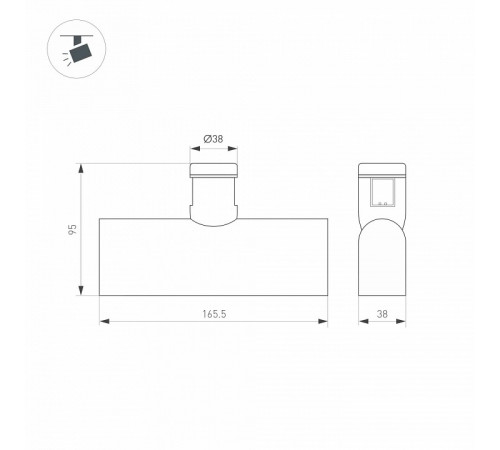 Трековый светильники Arlight ART-APRIORI-LASER-L165-8W Warm3000 039283 Трековый светильники Arlight ART-APRIORI-LASER-L165-8W Warm3000 039283