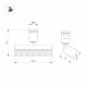 Трековый светильники Arlight ART-APRIORI-LASER-TURN-L165-8W Warm3000 039285