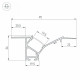 Профиль Arlight FANTOM-W45-BEVEL-2000 WHITE 039949