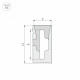 Силиконовый профиль Arlight WPH-FLEX-0612-SIDE-S8-5m WHITE 040264