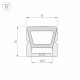 Силиконовый профиль Arlight WPH-FLEX-1616-TOP-S11-5m WHITE 040270