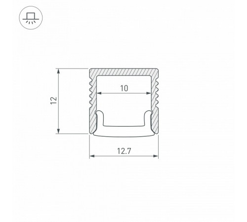 Профиль Arlight FANTOM-BENT-W12-SIDE-2000 ANOD 040326(1) Профиль Arlight FANTOM-BENT-W12-SIDE-2000 ANOD 040326(1)