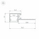 Профиль Arlight FANTOM-W12-EDGE-2000 ANOD 040329