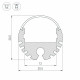Профиль Arlight ROUND-D20-2000 ANOD 040645