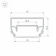 Профиль Arlight STRETCH-S-50-CEIL-CENTER-2000 (GAMMA50) 040700