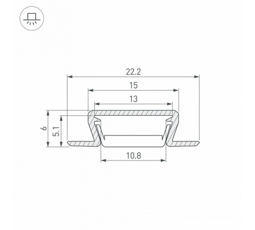 Профиль Arlight MIC-FS-3000 ANOD BLACK 040720 Профиль Arlight MIC-FS-3000 ANOD BLACK 040720