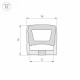 Силиконовый профиль Arlight WPH-FLEX-1414-TOP-S11-50m WHITE 040830