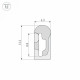 Силиконовый профиль Arlight WPH-FLEX-0613-SIDE-S8-20m WHITE 041087