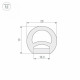 Силиконовый профиль Arlight WPH-FLEX-D20-TOP-S10-20m WHITE 041095