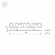 Экран линзованный Arlight SL-LINE-W20-55deg-540 041793