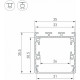 Алюминиевый профиль Arlight LINE-S-3535-2500 WHITE 041833