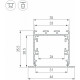 Алюминиевый профиль Arlight LINIA49-F-S-2500 ANOD 041871