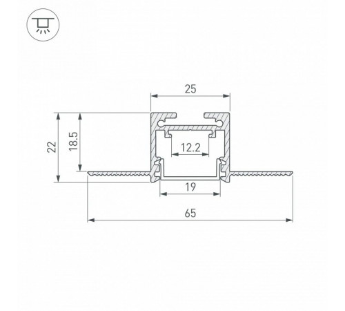 Профиль Arlight SL-LINIA20-FANTOM-2500 WHITE 043118