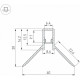 Алюминиевый профиль Arlight DECORE-S6-INT-COMFORT-2000 ANOD внутренний 043161