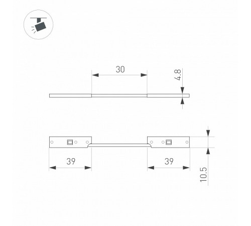 Коннектор гибкий Arlight MAG-MICROCOSM-CON-FLEX-POWER (BK) 043240