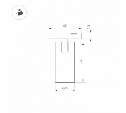 Трековый магнитный светильник Arlight MAG-MICROCOSM-SPOT-R45-9W Day4000 (BK, 36 deg, 24V) 043255 Трековый магнитный светильник Arlight MAG-MICROCOSM-SPOT-R45-9W Day4000 (BK, 36 deg, 24V) 043255