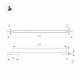 Трековый магнитный светильник Arlight MAG-MICROCOSM-FLAT-L600-16W Warm3000 (BK, 100 deg, 24V) 043273