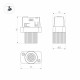 Трековый магнитный светильник Arlight MAG-ORIENT-BABY-R22-2W Warm3000 (BK, 24 deg, 48V) 043296