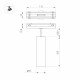 Трековый магнитный светильник Arlight MAG-VIBE-SPOT-HANG-R35-10W Day4000 (BK, 24 deg, 48V) 044164
