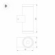 Уличный настенный светильник Arlight LGD-RAY-WALL-TWIN-R65-2x12W Day4000 044232