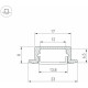 Алюминиевый профиль Arlight LINE-2308-F-2000 WHITE 044237
