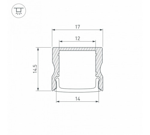 Алюминиевый профиль Arlight LINE-1715-2000 WHITE 044259(1) Алюминиевый профиль Arlight LINE-1715-2000 WHITE 044259(1)