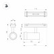 Трековый магнитный светильник Arlight MAG-VIBE-SPOT-ZOOM-R47-10W Day4000 (BK, 20-55 deg, 48V) 044482