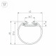 Алюминиевый профиль Arlight ROUND-D40-2000 ANOD 044517