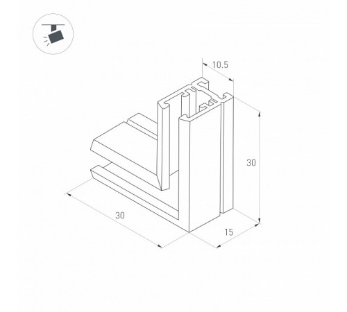 Коннектор угловой Arlight MAG-MICROCOSM-CON-L90 (BK) (Arlight, IP20) 044527 Коннектор угловой Arlight MAG-MICROCOSM-CON-L90 (BK) (Arlight, IP20) 044527