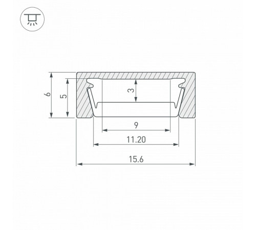 Профиль Arlight MIC-M-2000 ANOD 044541